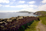 Schiereiland Dingle. Op de achtergrond Blasket Islands. Zuid-west Ierland.